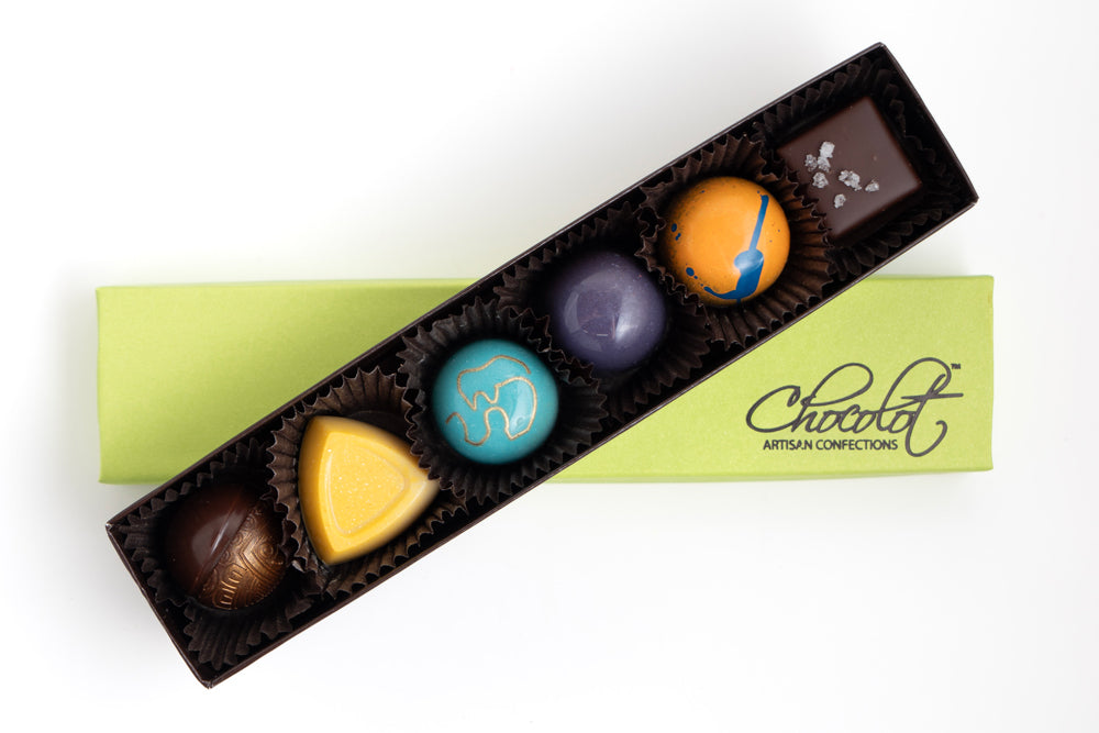 Six Piece Box – Chocolot Artisan Confections